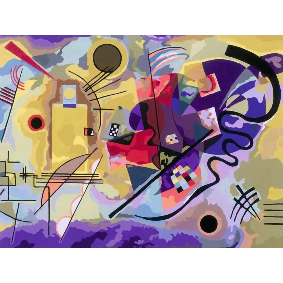Ravensburger CreArt ART Collection: Yellow, Red, Blue (Kandinsky) - Malen nach Zahlen für Erwachsene