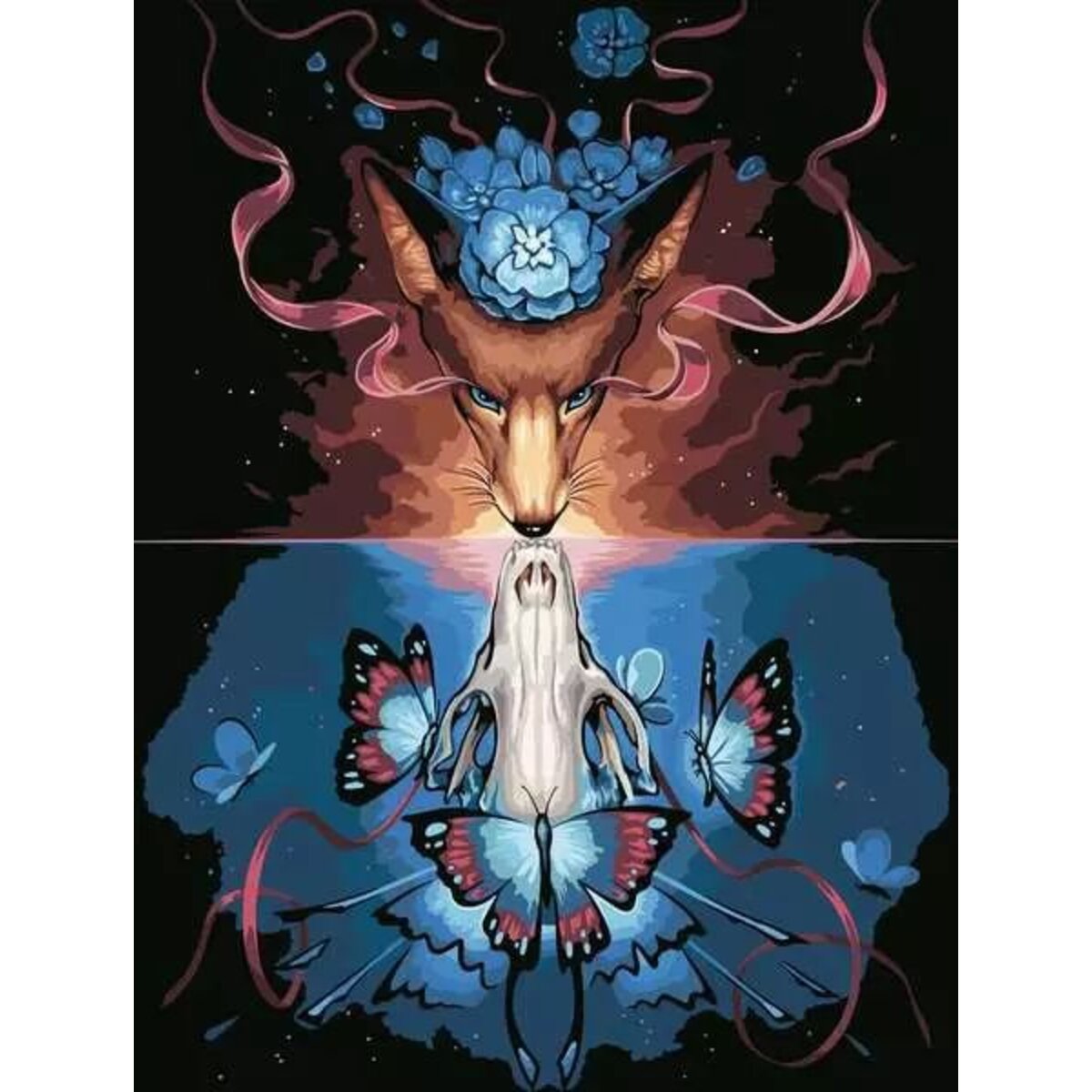 Ravensburger CreArt Beautiful Death - Malen nach Zahlen für Erwachsene