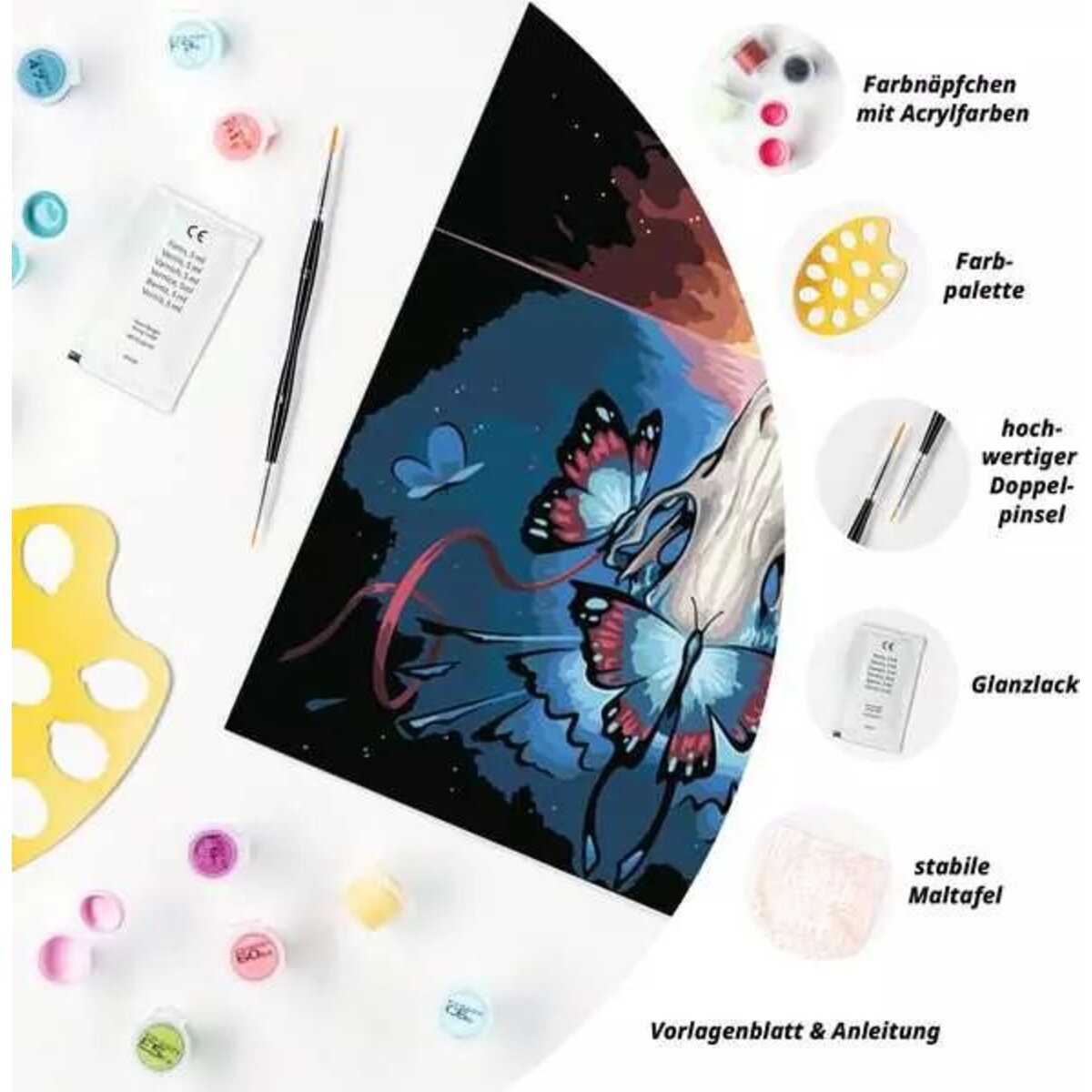 Ravensburger CreArt Beautiful Death - Malen nach Zahlen für Erwachsene