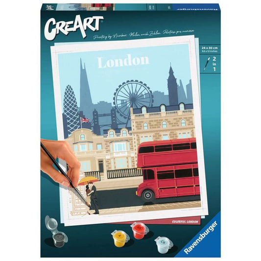 Ravensburger CreArt Colorful London - Malen nach Zahlen für Erwachsene
