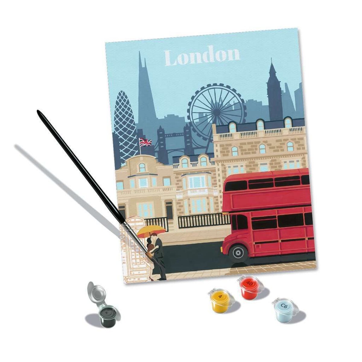 Ravensburger CreArt Colorful London - Malen nach Zahlen für Erwachsene