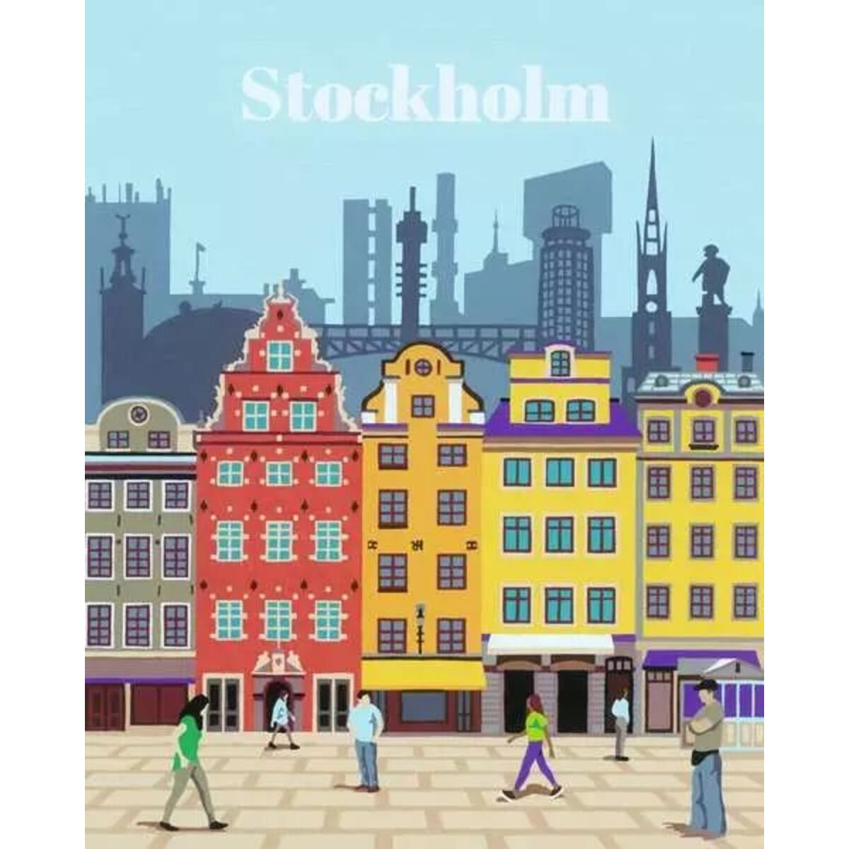 Ravensburger CreArt Colorful Stockholm - Malen nach Zahlen für Erwachsene