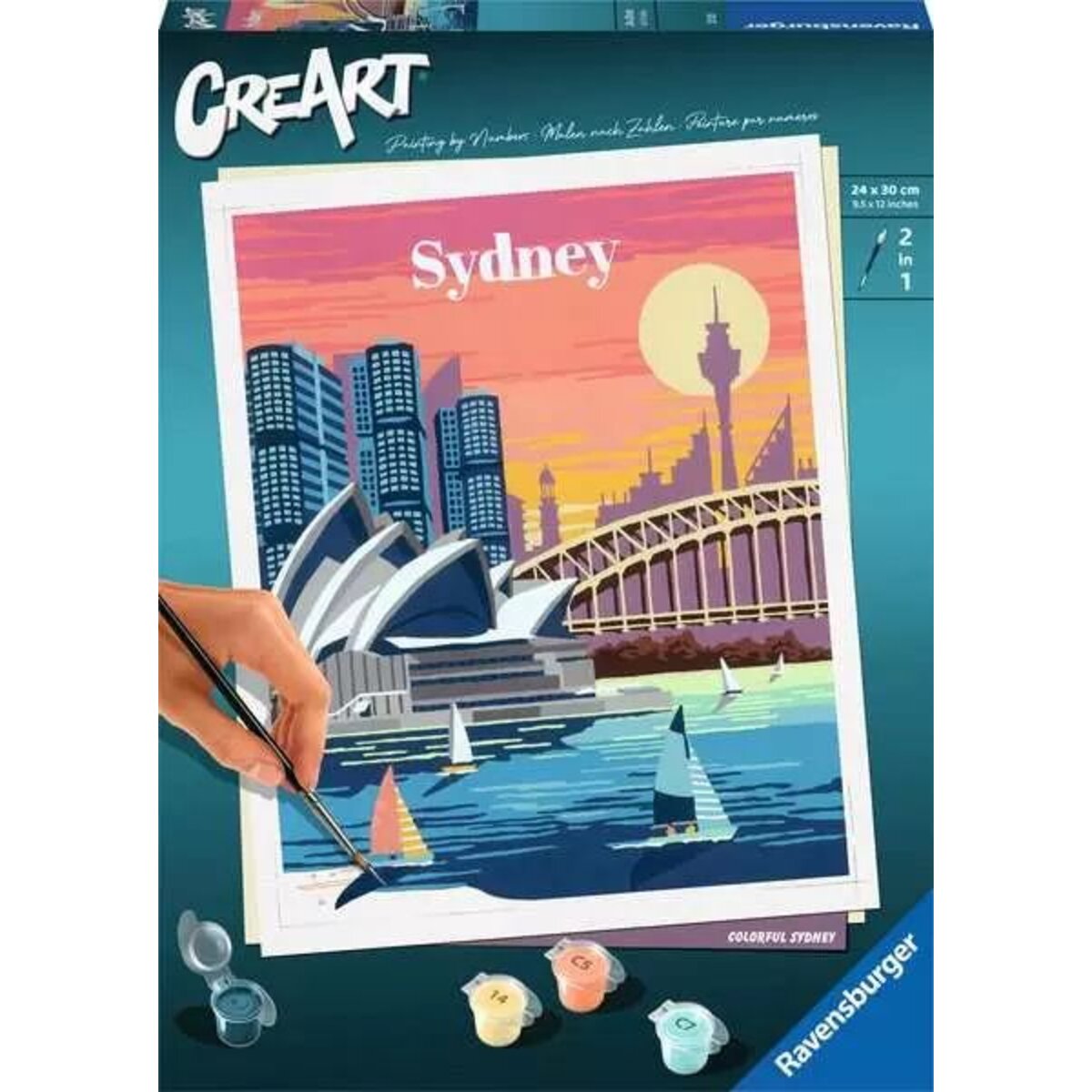 Ravensburger CreArt Colorful Sydney - Malen nach Zahlen für Erwachsene