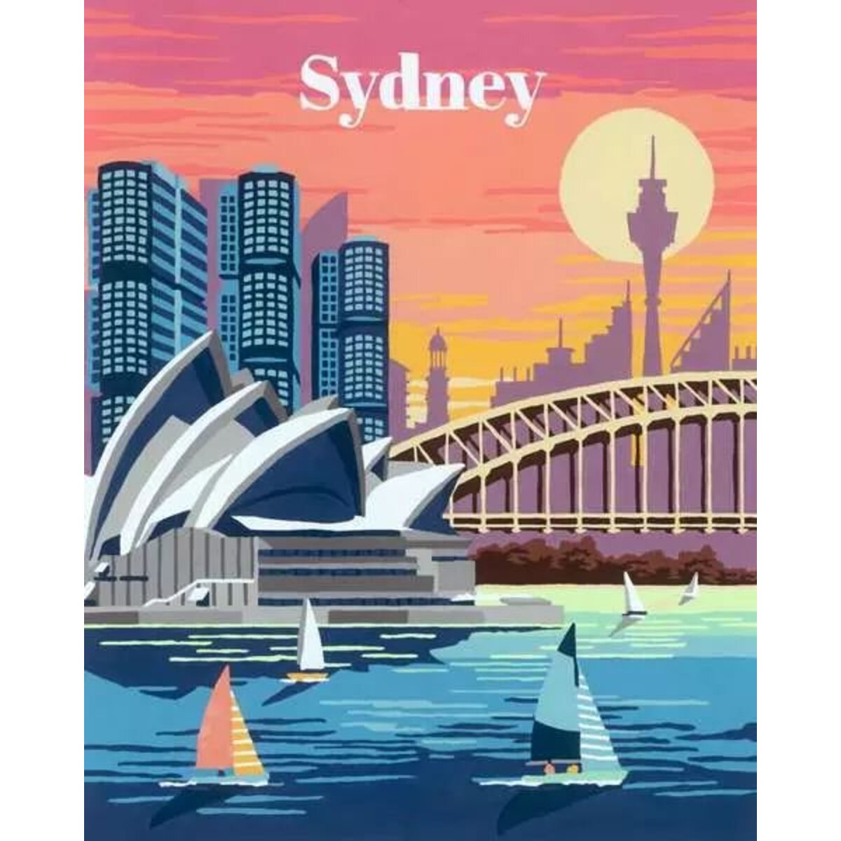 Ravensburger CreArt Colorful Sydney - Malen nach Zahlen für Erwachsene