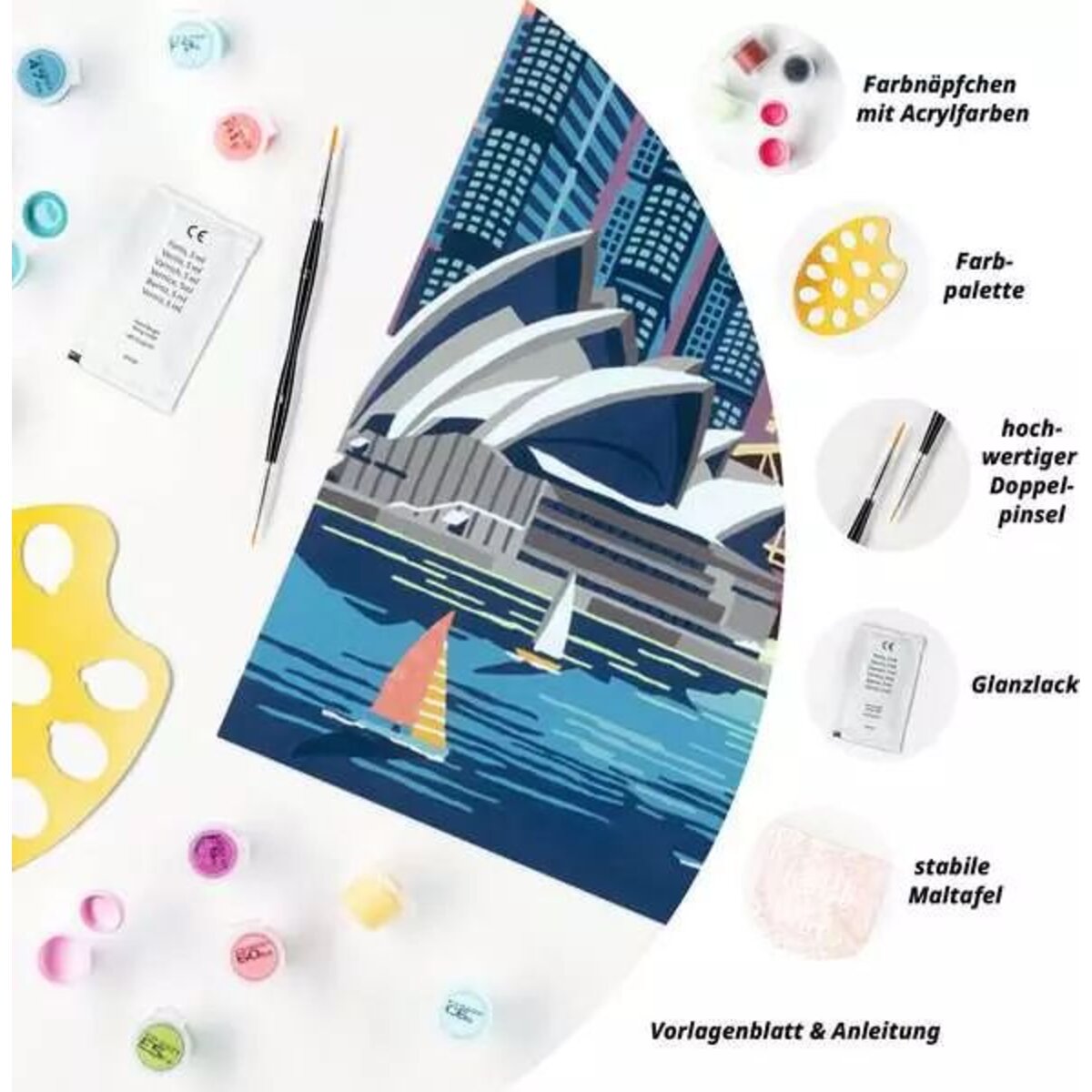 Ravensburger CreArt Colorful Sydney - Malen nach Zahlen für Erwachsene