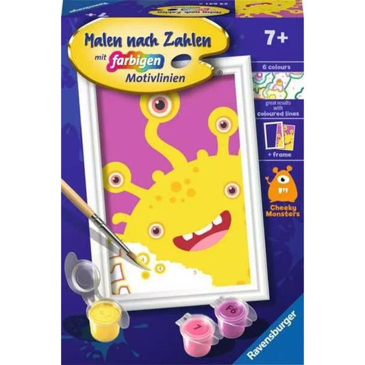 Ravensburger CreArt Gelbes Monster - Malen nach Zahlen für Kinder ab 7 Jahren