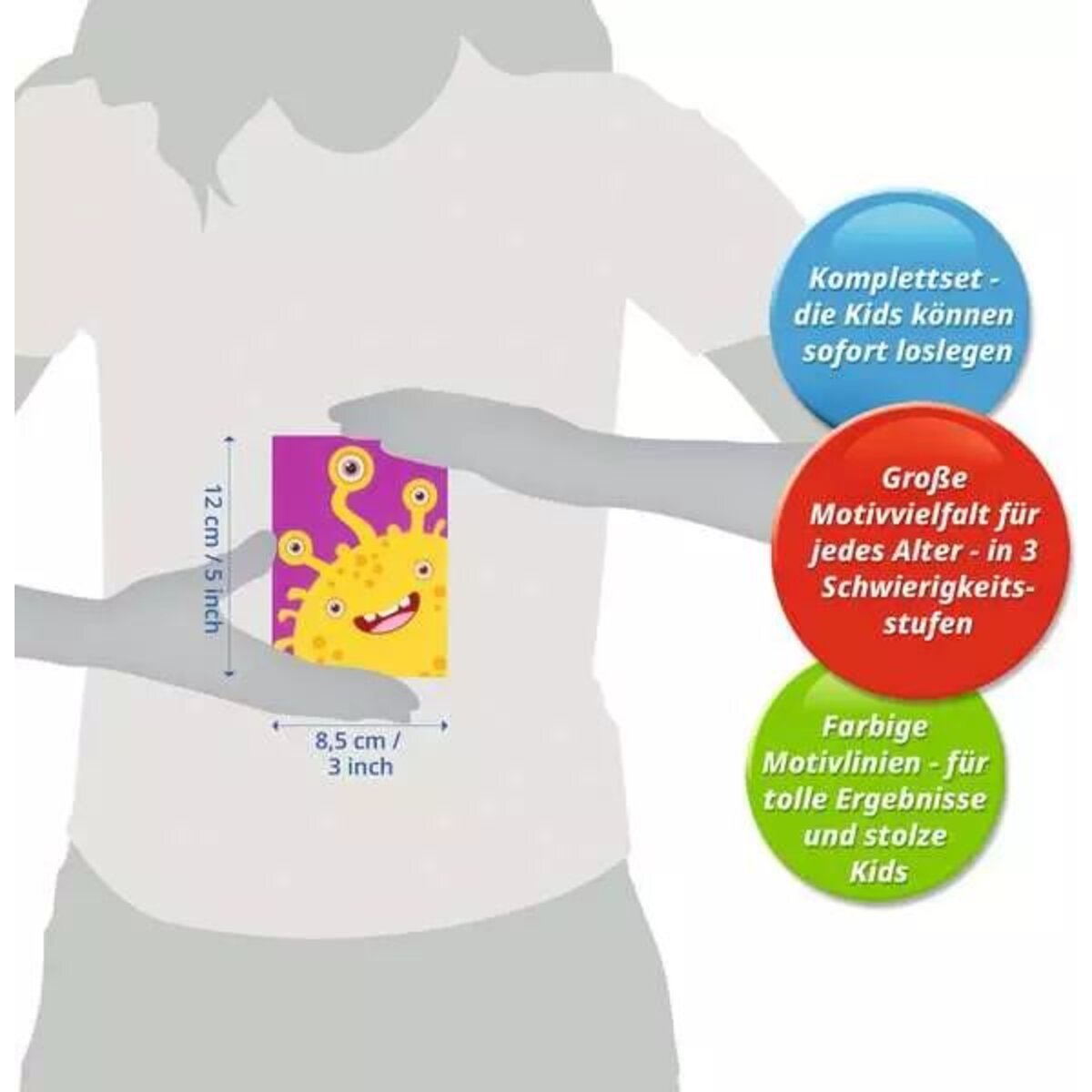 Ravensburger CreArt Gelbes Monster - Malen nach Zahlen für Kinder ab 7 Jahren