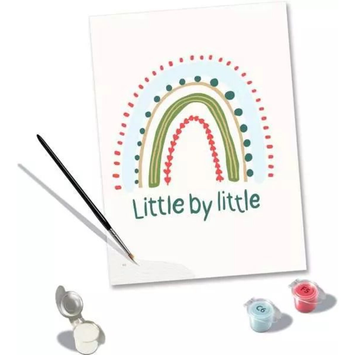 Ravensburger CreArt Hello Baby: Rainbow - Malen nach Zahlen für Erwachsene