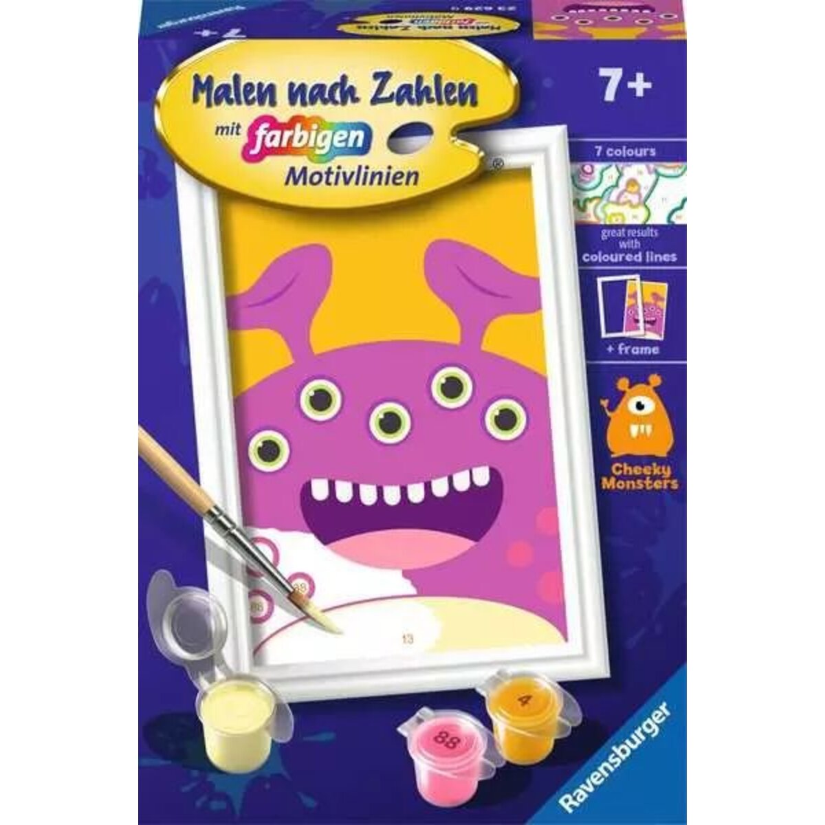 Ravensburger CreArt Lila Monster - Malen nach Zahlen für Kinder ab 7 Jahren