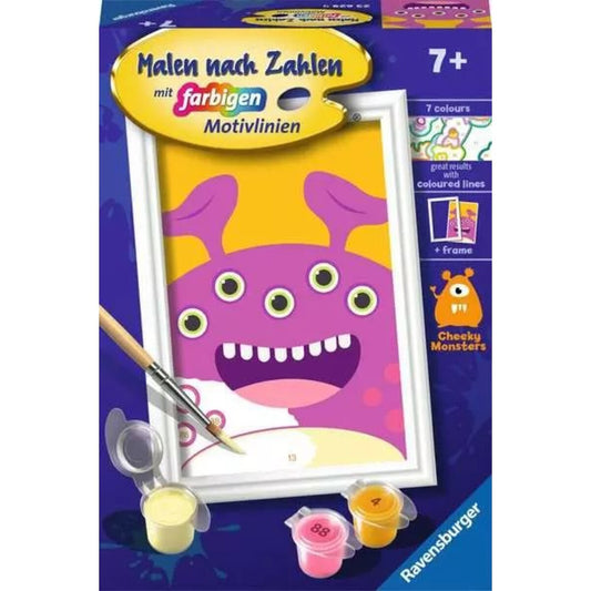Ravensburger CreArt Lila Monster - Malen nach Zahlen für Kinder ab 7 Jahren