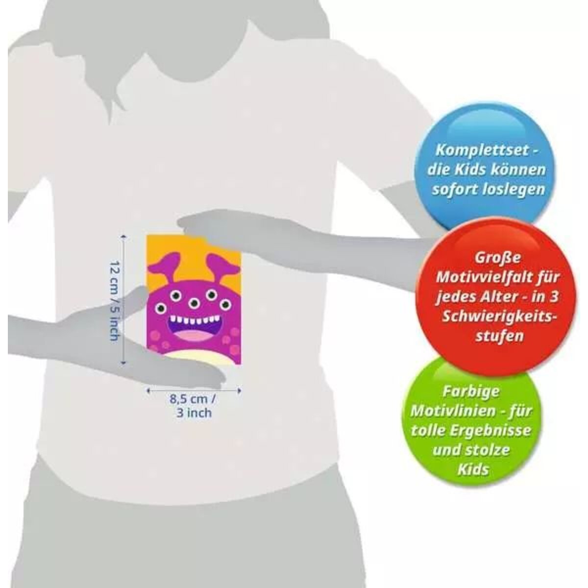 Ravensburger CreArt Lila Monster - Malen nach Zahlen für Kinder ab 7 Jahren