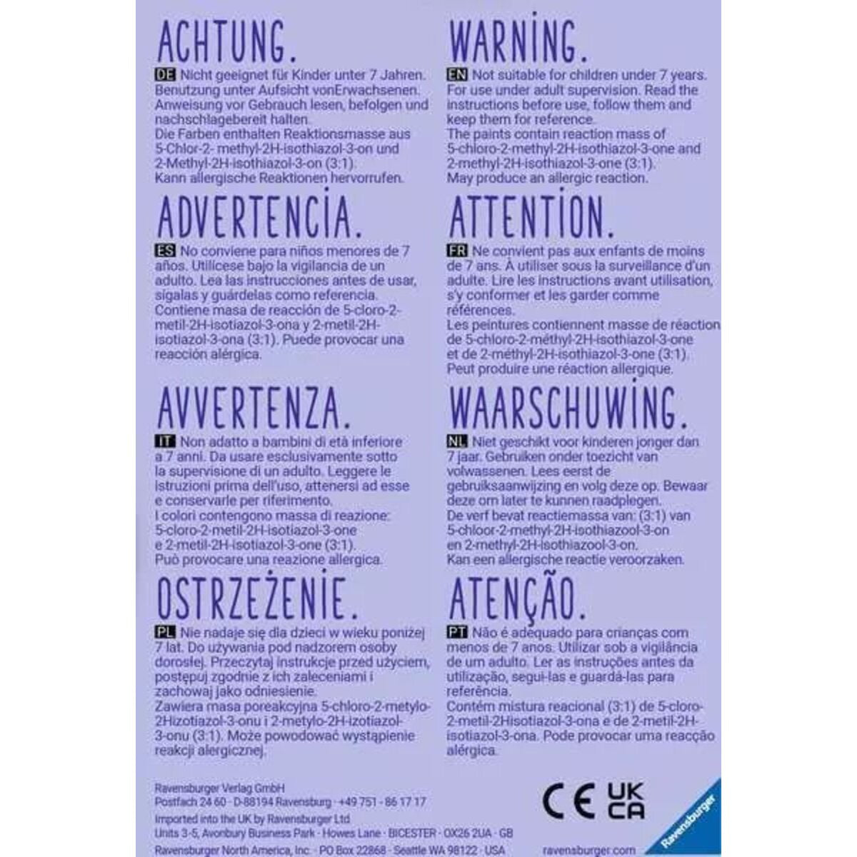 Ravensburger CreArt Lila Monster - Malen nach Zahlen für Kinder ab 7 Jahren