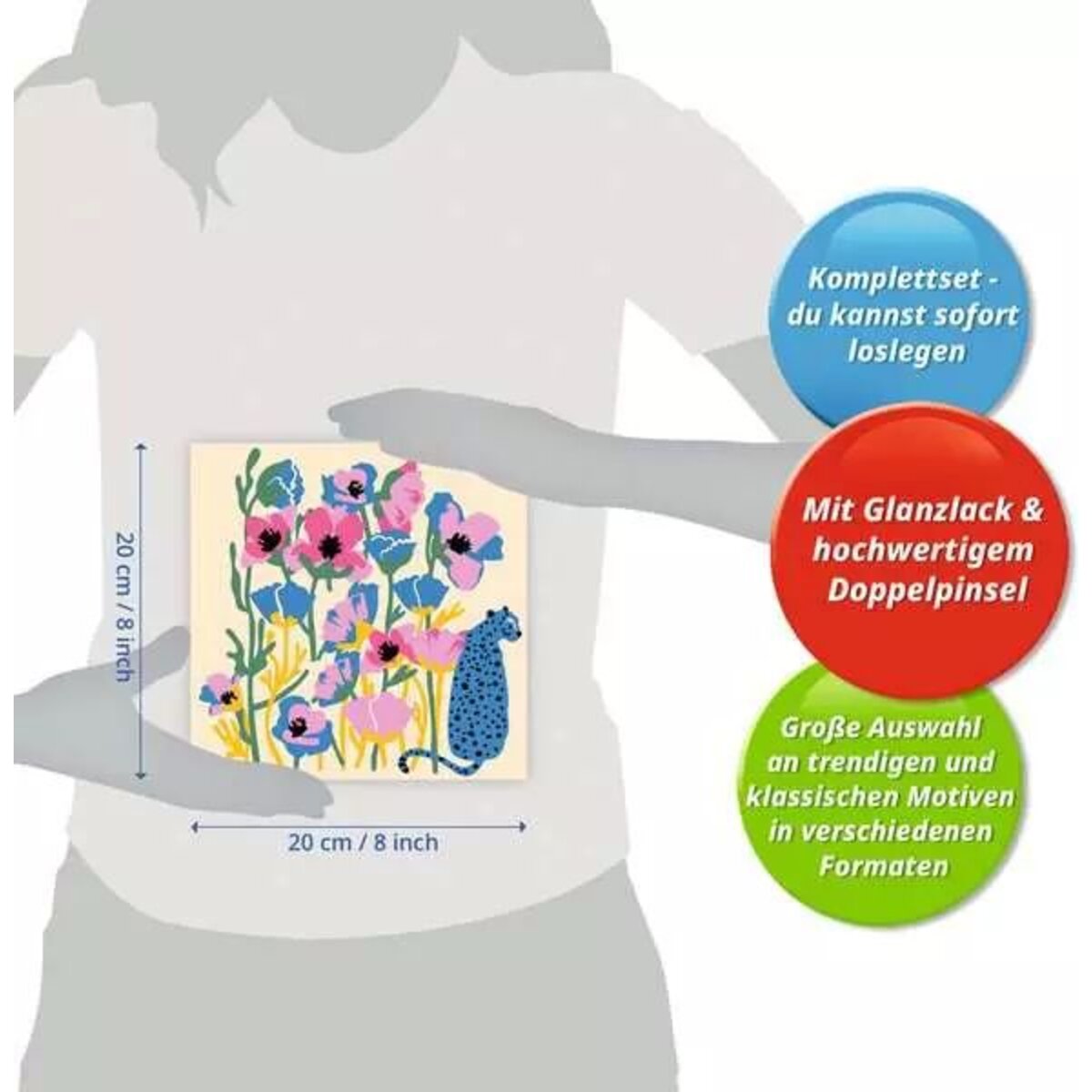 Ravensburger CreArt Poppy - Malen nach Zahlen für Erwachsene