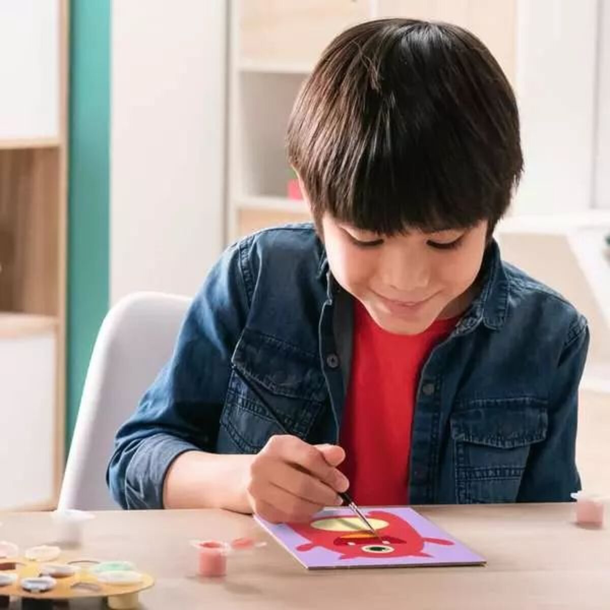 Ravensburger CreArt Rotes Monster - Malen nach Zahlen für Kinder ab 7 Jahren