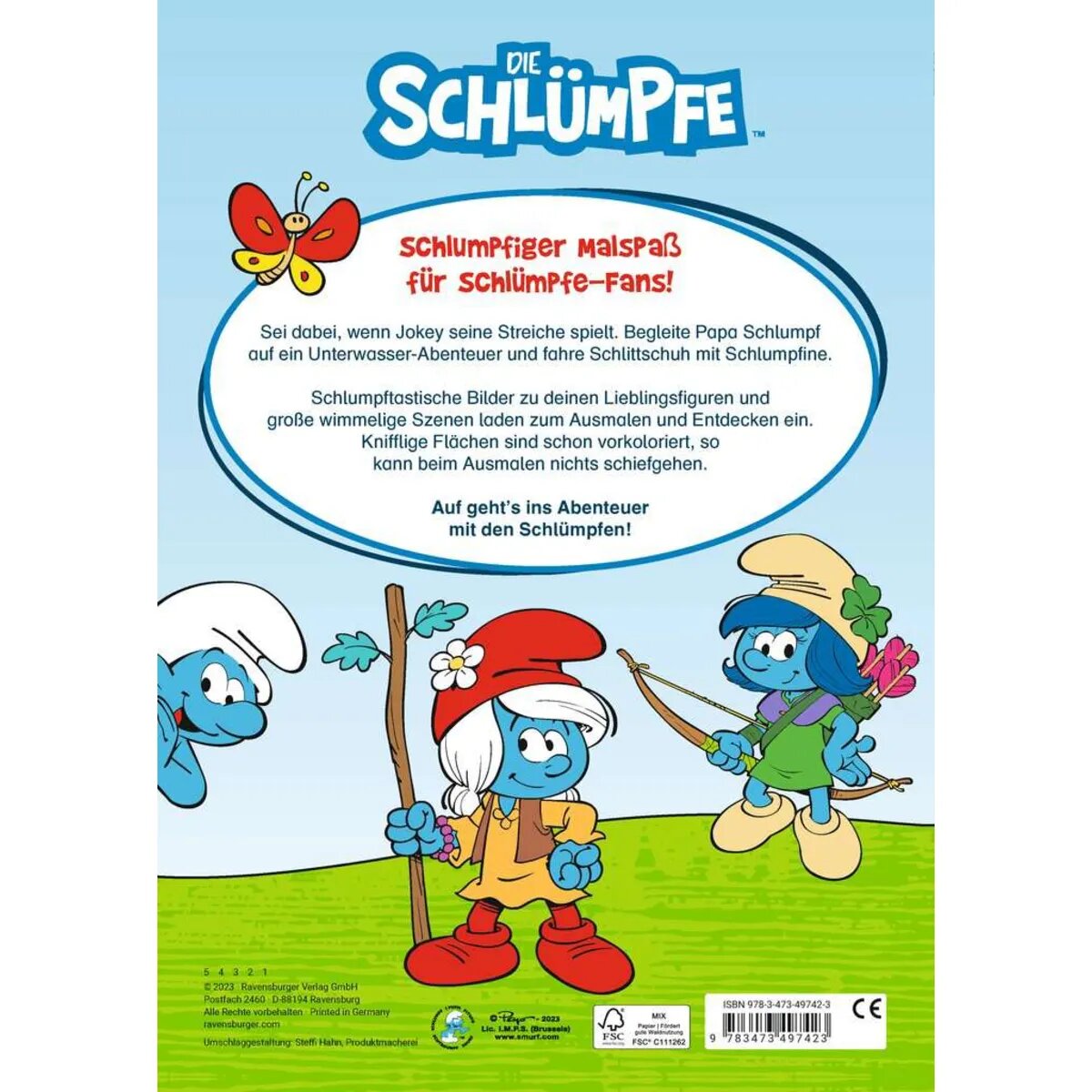 Ravensburger Die Schlümpfe: Mein schlumpfiger Malspaß