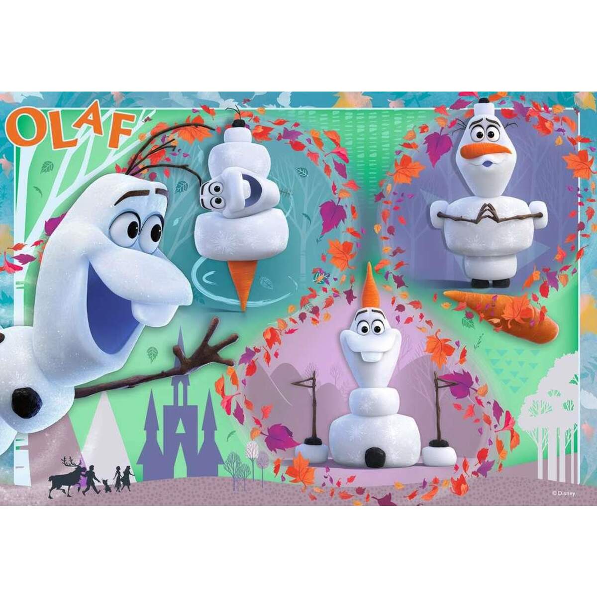 Ravensburger Disney Frozen II - Alle lieben Olaf, 2 x 12 Teile