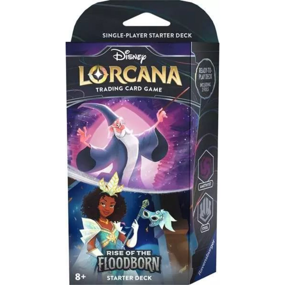 Ravensburger Disney Lorcana: Aufstieg der Flutgestalten - Starter Deck Amethyst und Stahl (Englisch)