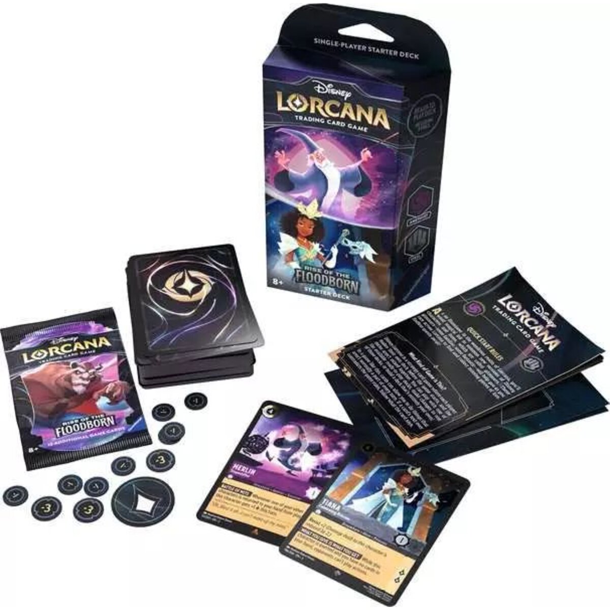 Ravensburger Disney Lorcana: Aufstieg der Flutgestalten - Starter Deck Amethyst und Stahl (Englisch)