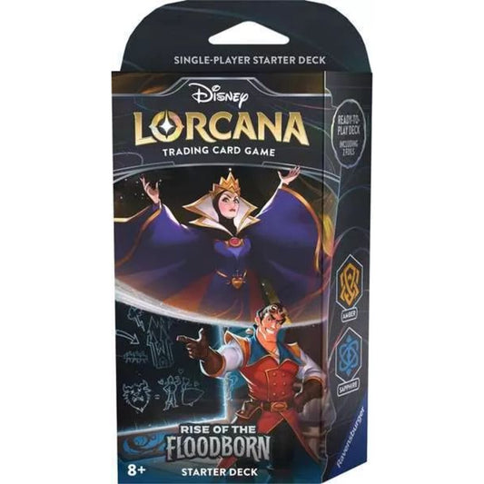 Ravensburger Disney Lorcana: Aufstieg der Flutgestalten - Starter Deck Bernstein und Saphir (Englisch)