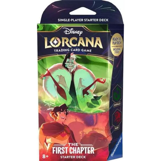 Ravensburger Disney Lorcana: Das Erste Kapitel - Starter Deck Smaragd und Rubin (Englisch)