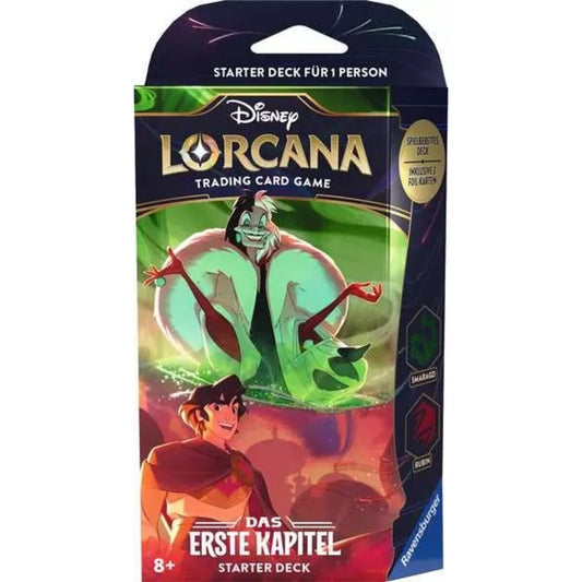 Ravensburger Disney Lorcana: Das Erste Kapitel - Starter Deck Smaragd und Rubin (Deutsch)