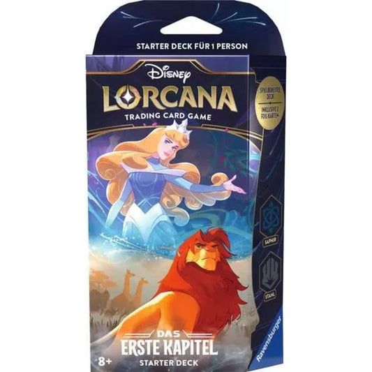 Ravensburger Disney Lorcana: Das Erste Kapitel - Starter Deck Saphir und Stahl (Deutsch)