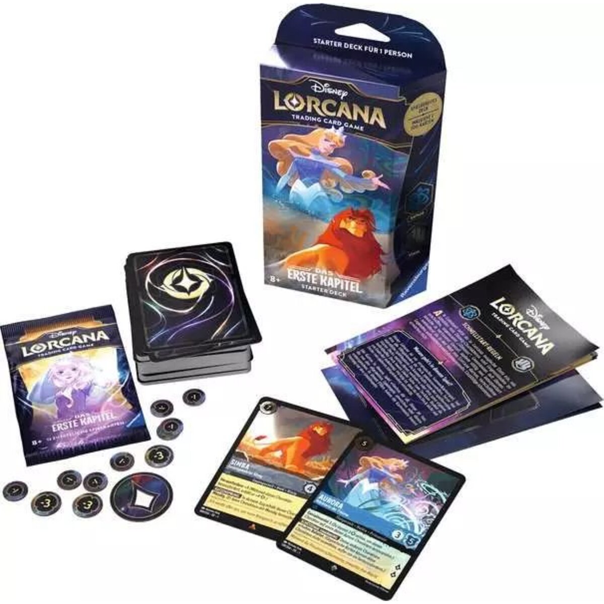 Ravensburger Disney Lorcana: Das Erste Kapitel - Starter Deck Saphir und Stahl (Deutsch)
