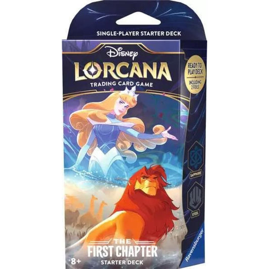 Ravensburger Disney Lorcana: Das Erste Kapitel - Starter Deck Saphir und Stahl (Englisch)