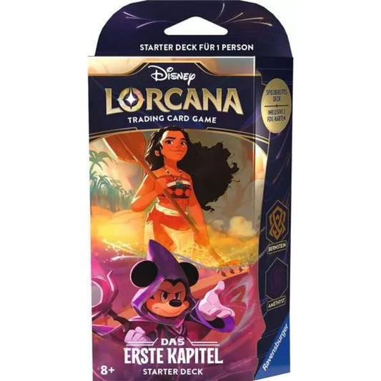 Ravensburger Disney Lorcana: Das Erste Kapitel - Starter Deck Bernstein und Amethyst (Deutsch)