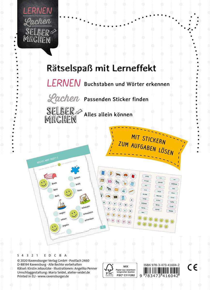 Ravensburger Erstes Lesen Sticker-Rätsel
