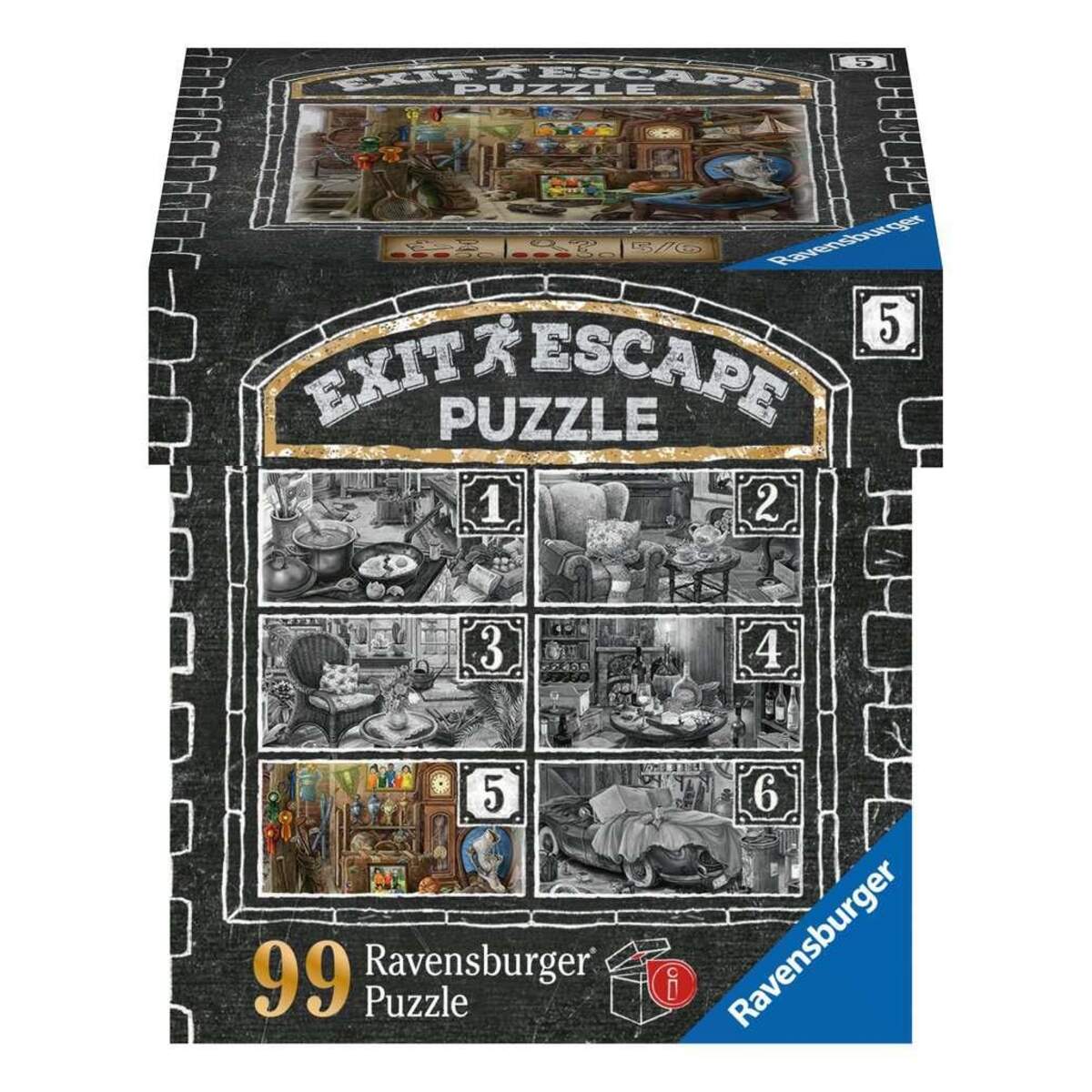Ravensburger Exit Puzzle - Im Gutshaus-Zimmer 5, 99 Teile