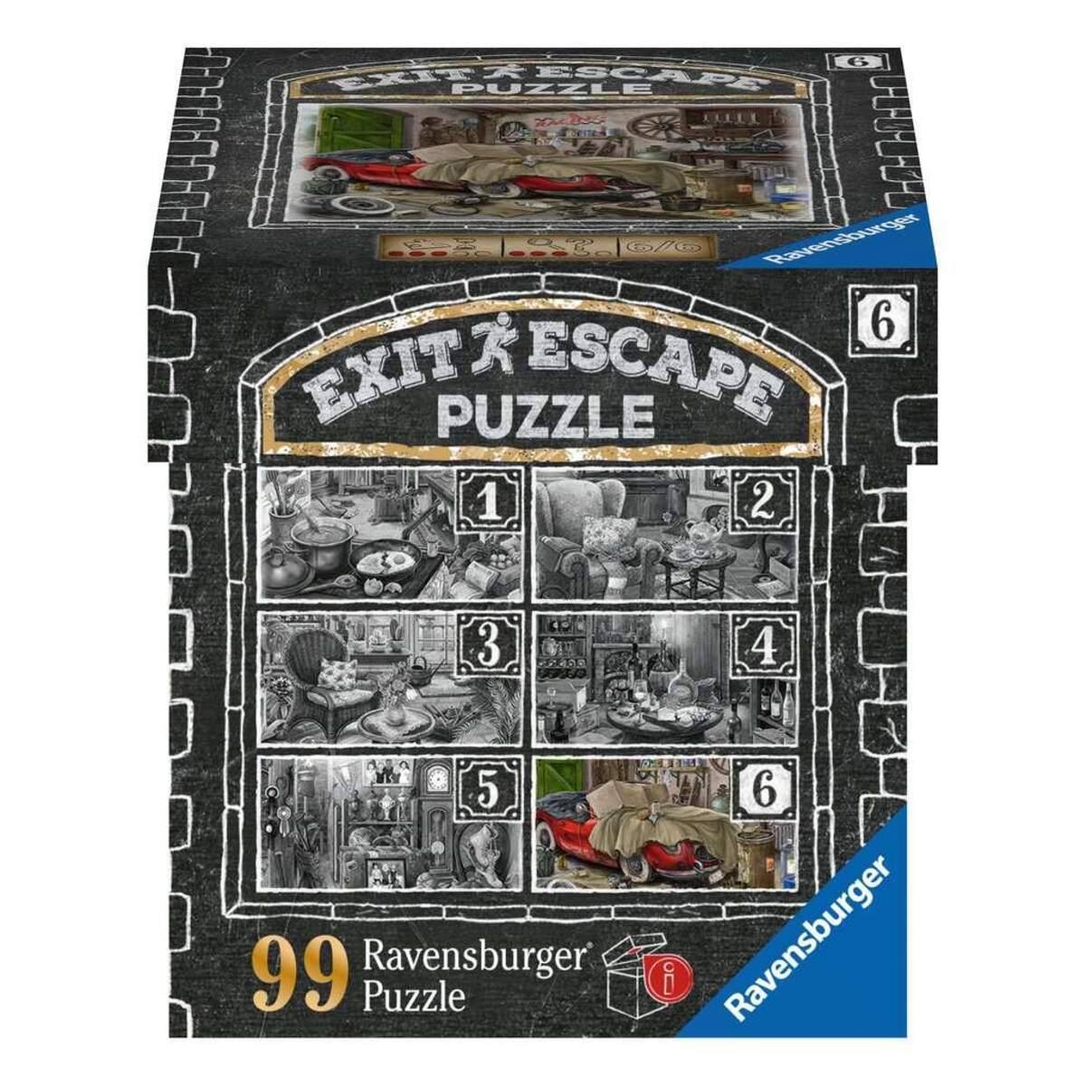 Ravensburger Exit Puzzle - Im Gutshaus-Zimmer 6, 99 Teile