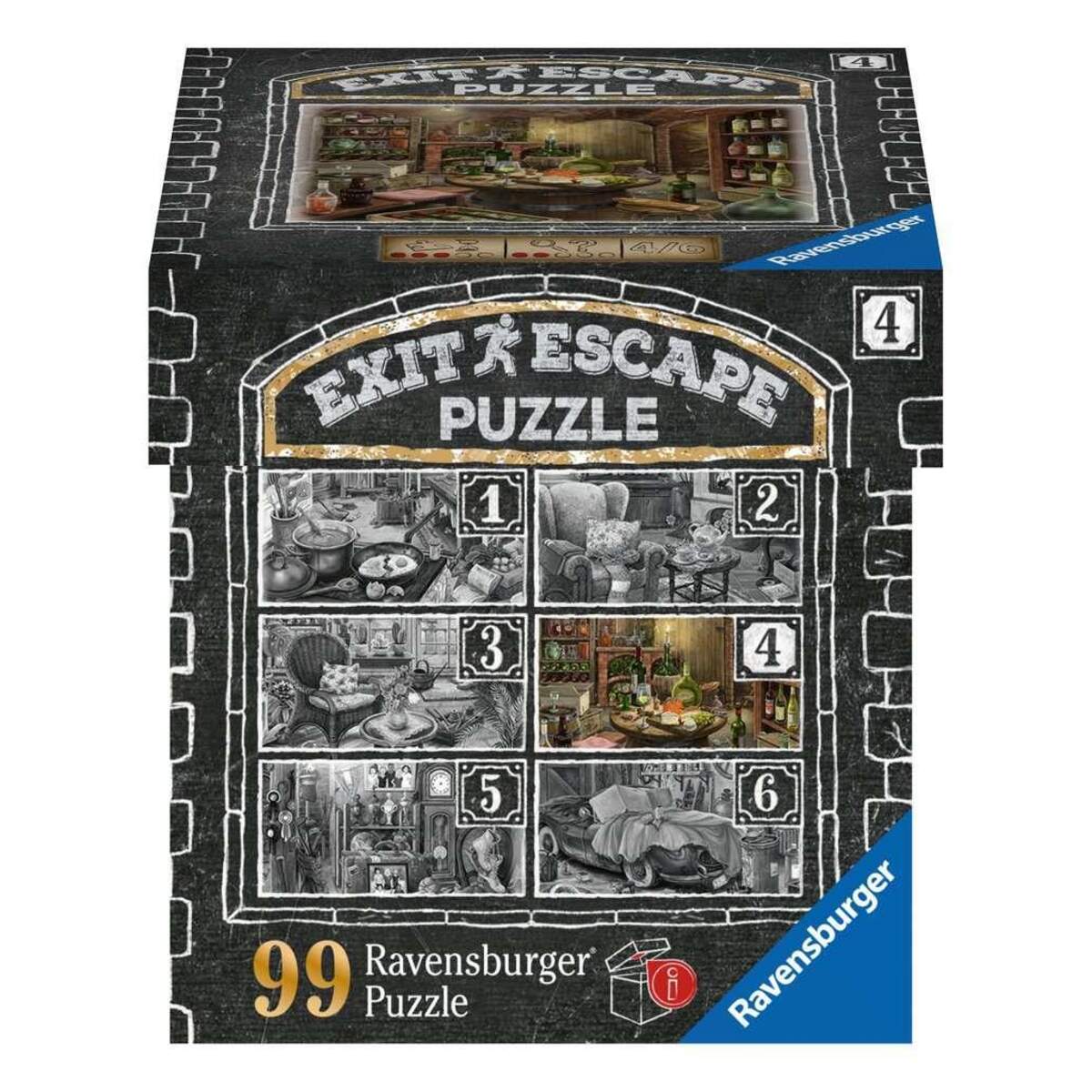 Ravensburger EXIT Puzzle 16880 - Im Gutshaus Weinkeller – 99 Teile
