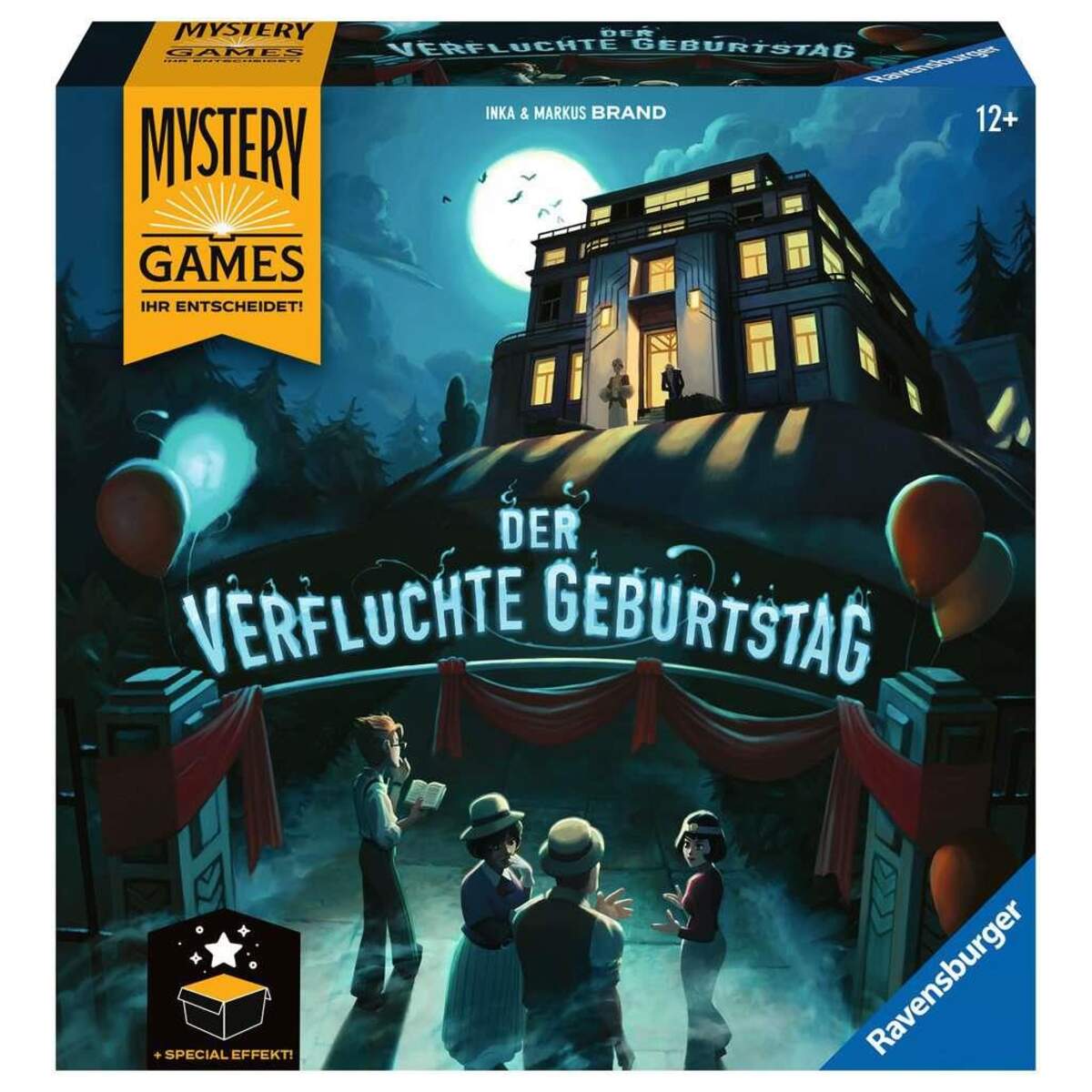 Ravensburger Familienspiel – 26948 Mystery Games: Der verfluchte Geburtstag