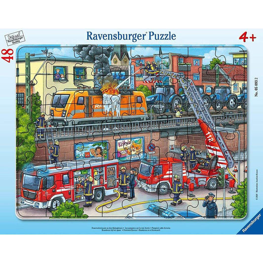 Ravensburger Feuerwehreinsatz an den Bahngleisen 48 Teile
