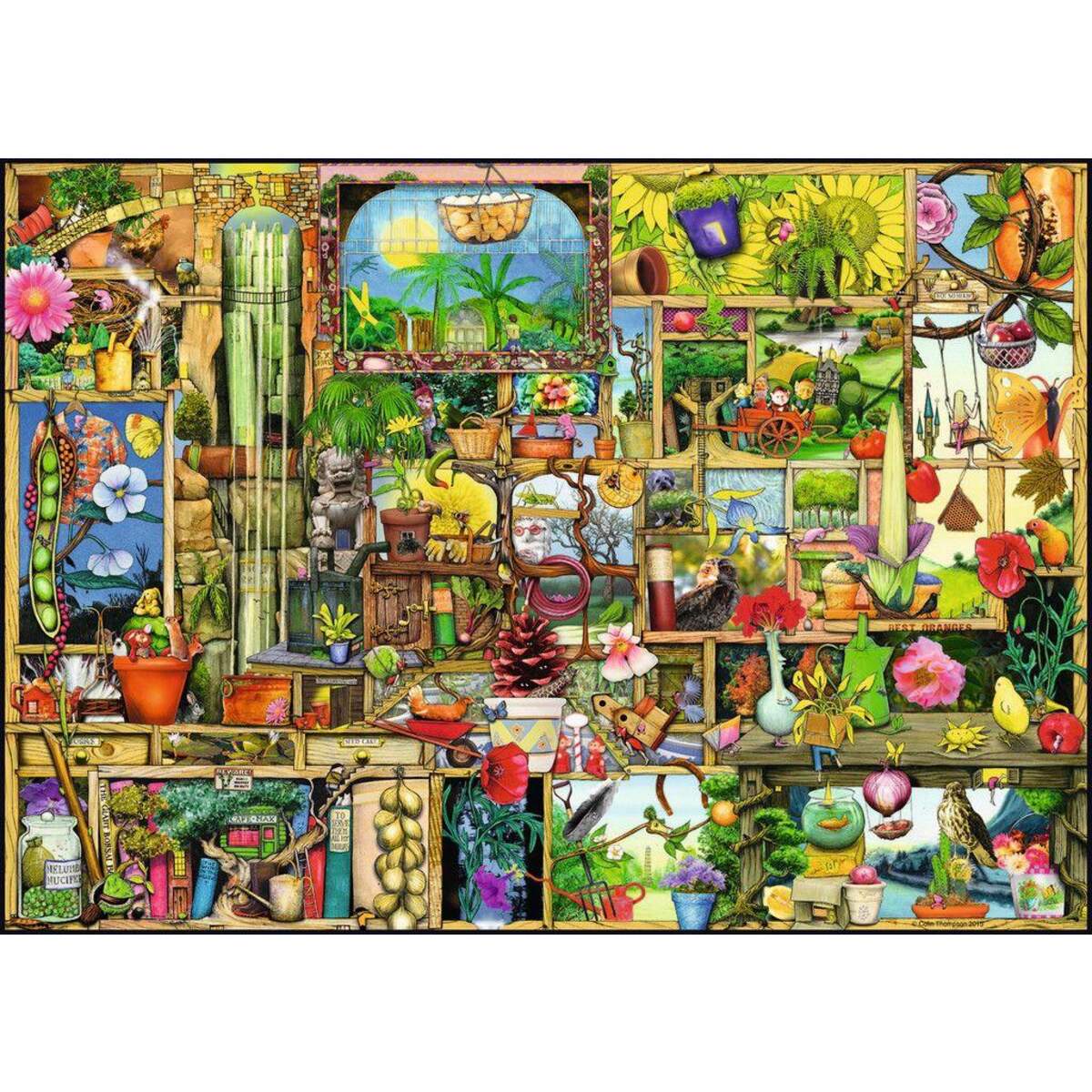 Ravensburger Grandioses Gartenregal Puzzle, 1000 Teile