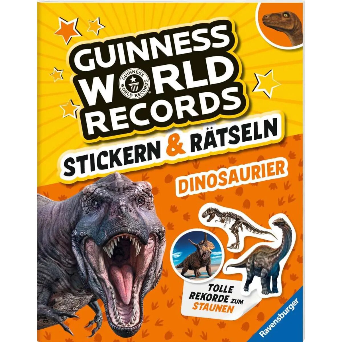 Ravensburger Guinness World Records: Stickern & Rätseln - Dinosaurier