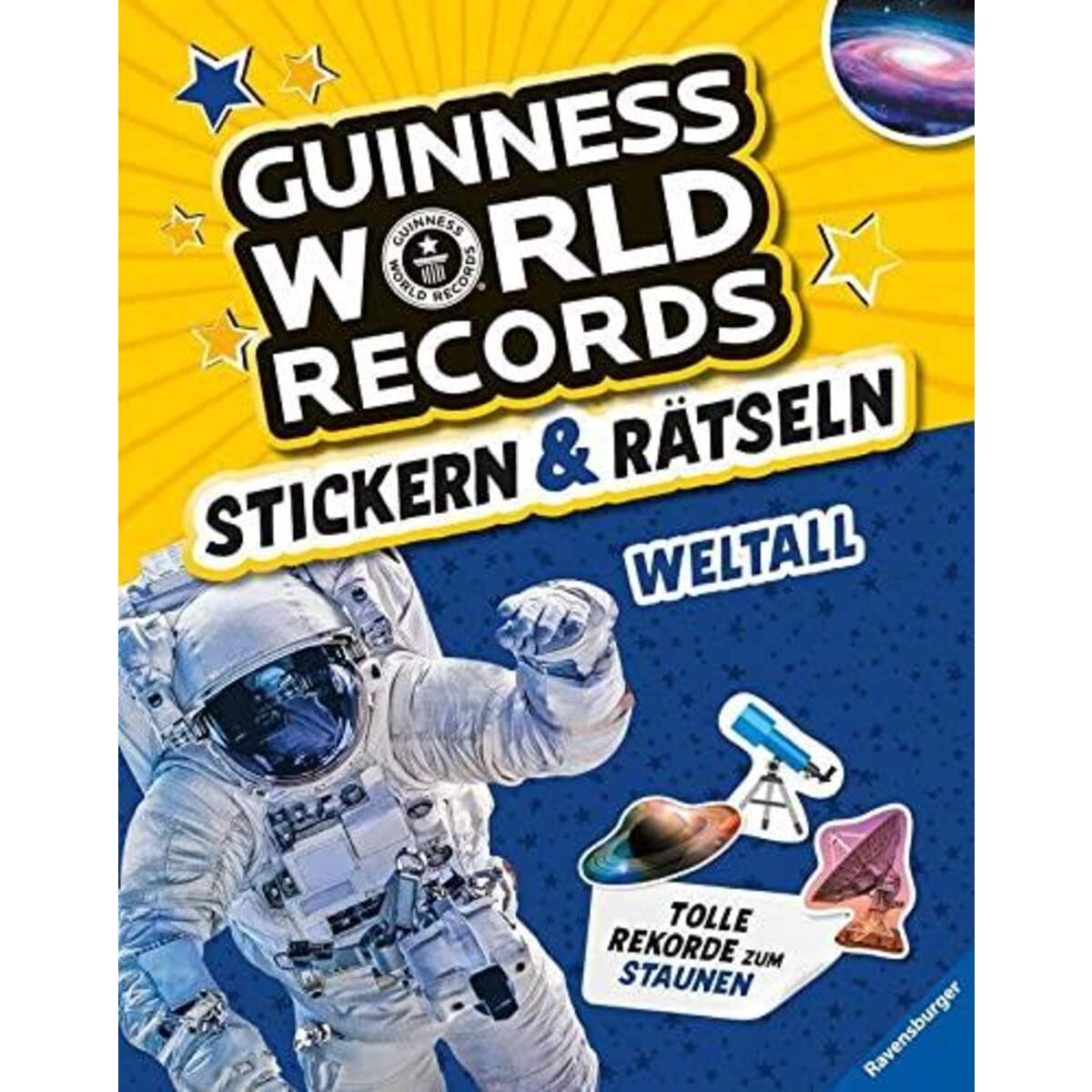Ravensburger Guinness World Records: Stickern & Rätseln - Weltall