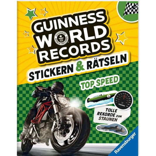 Ravensburger Guinness World Records: Stickern & Rätseln – Top Speed