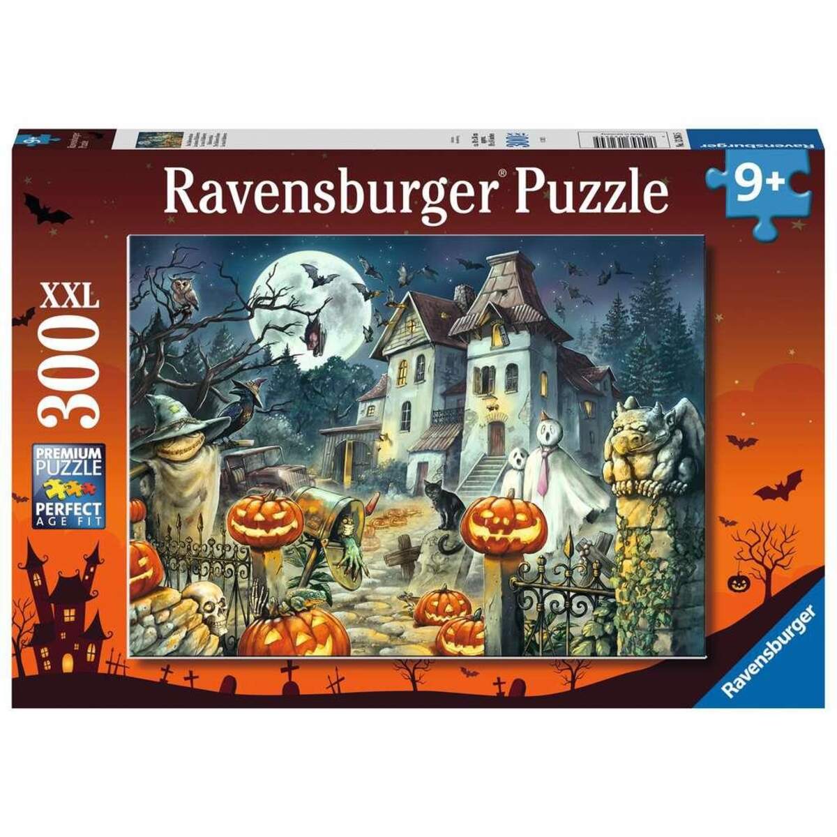 Ravensburger Kinderpuzzle 13264 - Das Halloweenhaus 300 Teile XXL