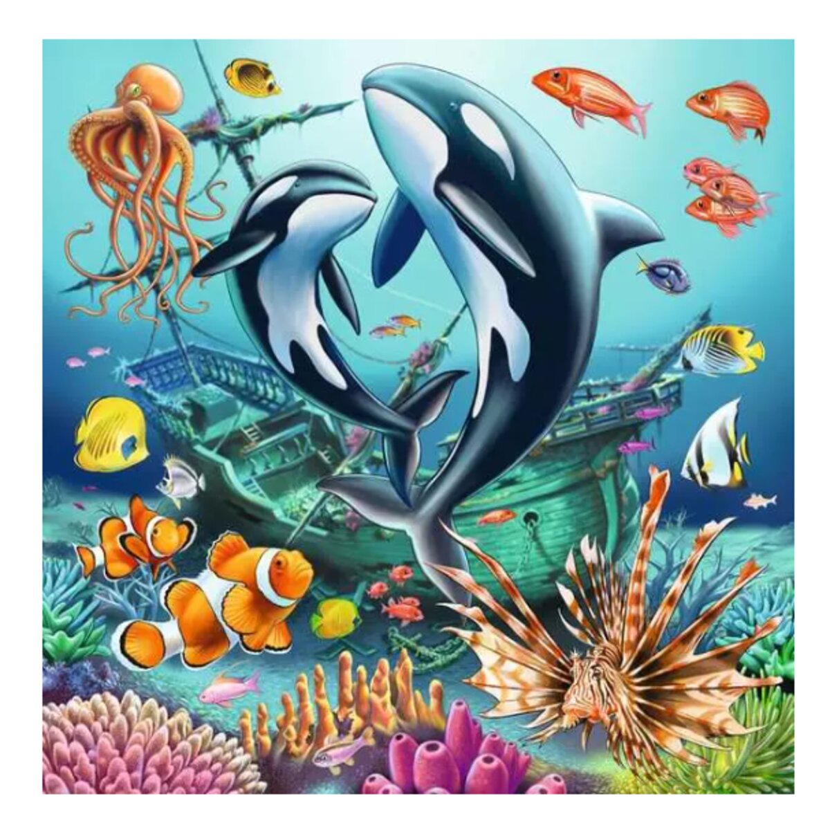 Ravensburger Kinderpuzzle Unterwasserwelt, 3x49 Teile