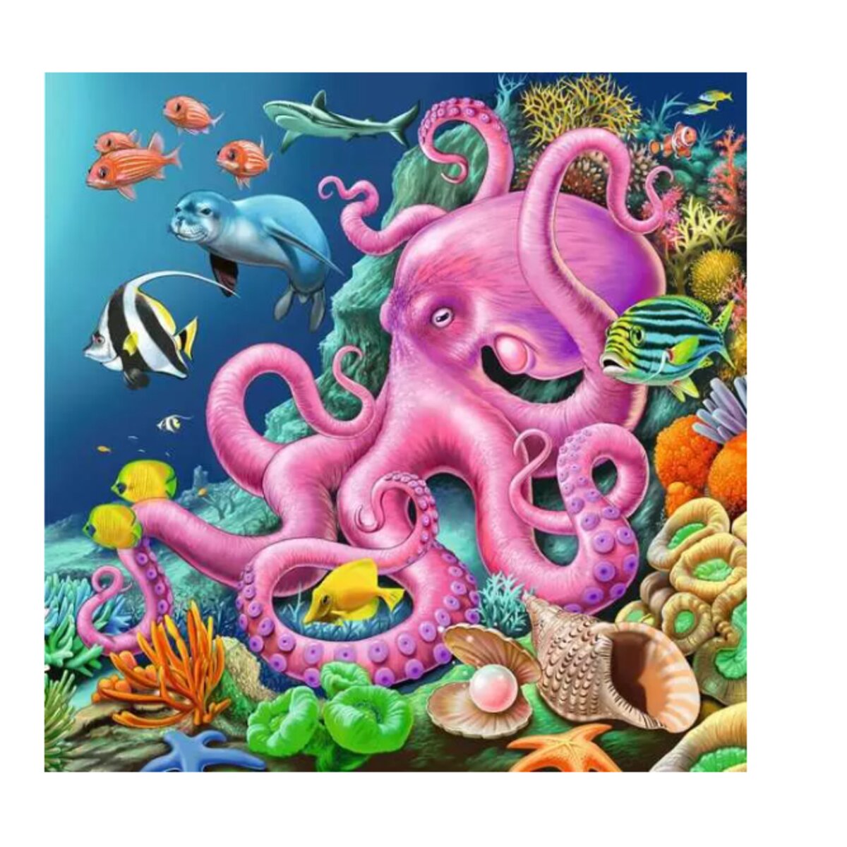 Ravensburger Kinderpuzzle Unterwasserwelt, 3x49 Teile