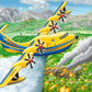 Ravensburger Kinderpuzzle Über den Wolken, 3x49 Teile
