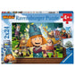 Ravensburger Kinderpuzzle Unser kluges Köpfchen Wickie, 2x24 Teile
