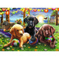 Ravensburger Kinderpuzzle XXL Hunde Picknick, 100 Teile