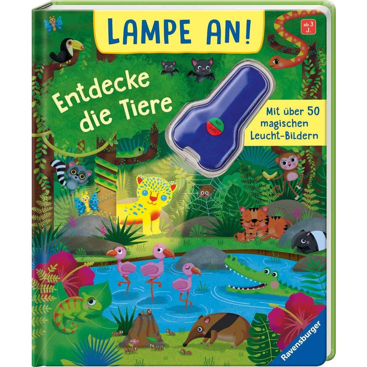 Ravensburger Lampe an! Entdecke die Tiere