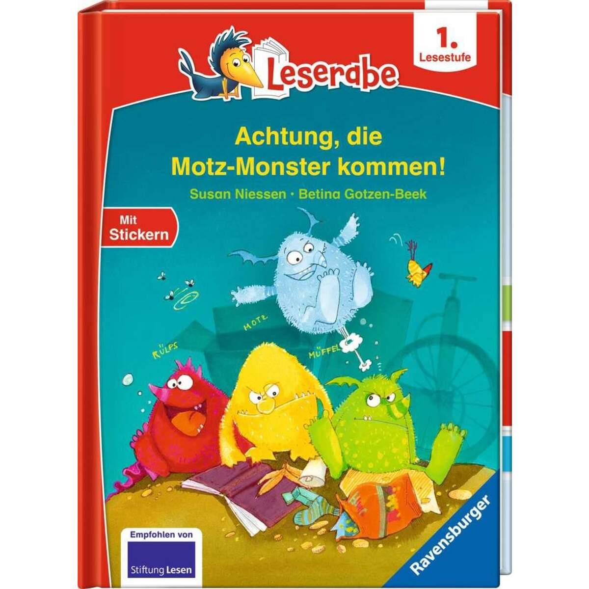 Ravensburger Leserabe - 1. Lesestufe: Achtung, die Motz-Monster kommen!