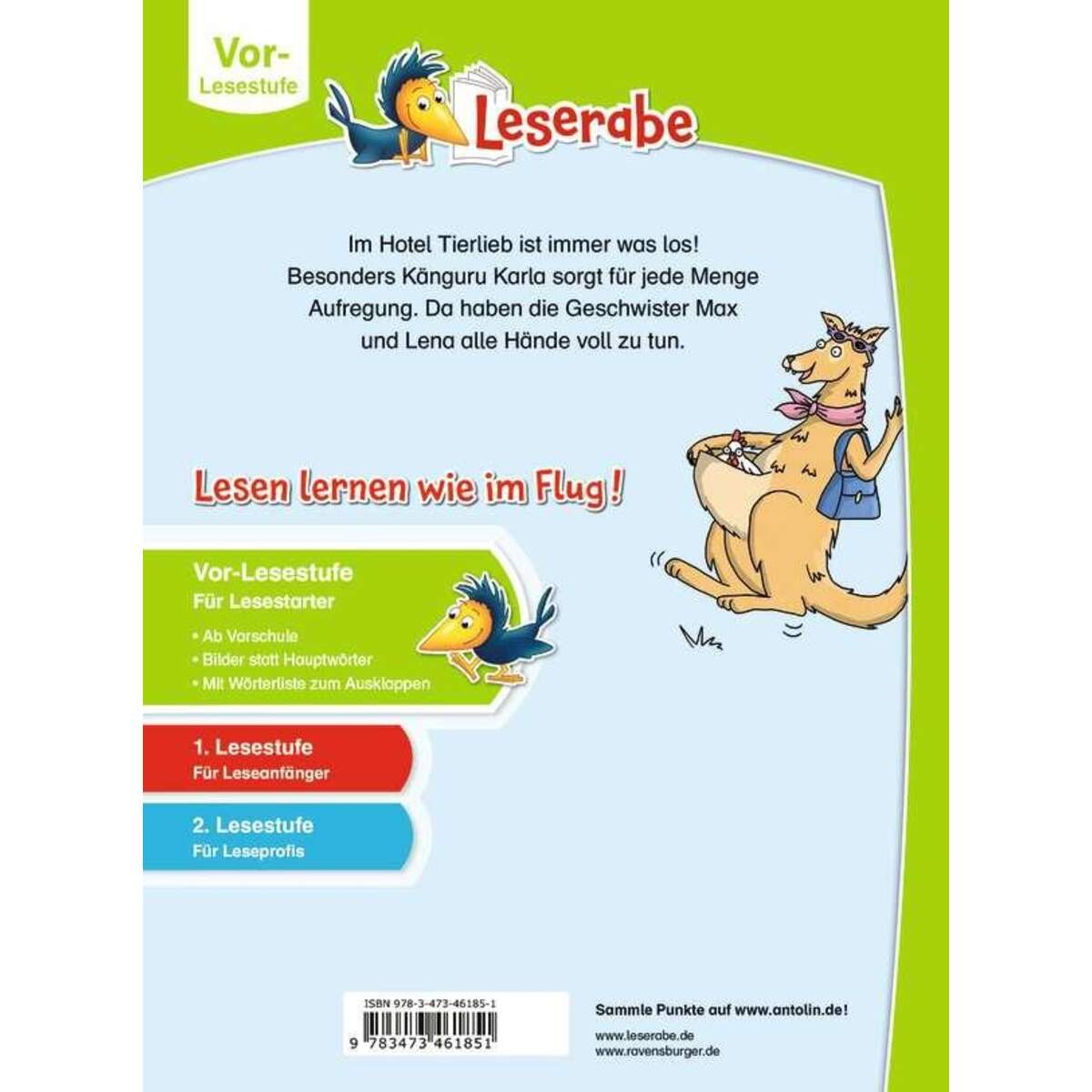 Ravensburger Leserabe - Vor-Lesestufe: Hotel Tierlieb