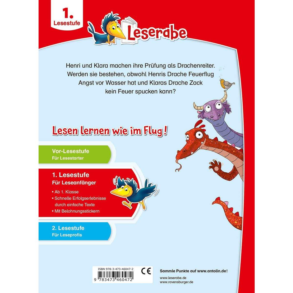 Ravensburger Leserabe 1. Klasse - Drachenreiter-Schule