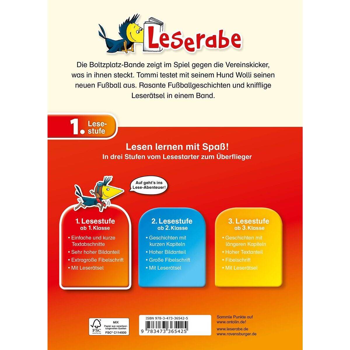 Ravensburger Leserabe 1. Klasse - Fußballabenteuer zum Lesenlernen